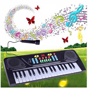 Momihoom Small Keyboard Piano, Mini Portable Piano Keyboard with Transpose and Octave Function, with LED Display and Built-In Speaker, Digital Music Keyboard Gift for Beginners