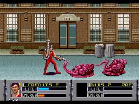 Alien Storm - Sega Genesis Mega Drive Game Play