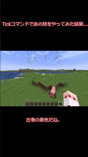 [マイクラ] Tickコマンドで"あの技"をやってみた結果... #shorts #minecraft #マイクラ #コマンド