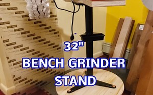 Watch 32-Inch WEN Bench Grinder Stand holding our buffing station on Amazon Live