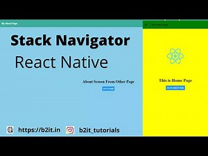 React Native Drawer Navigation with Stack Navigator Example