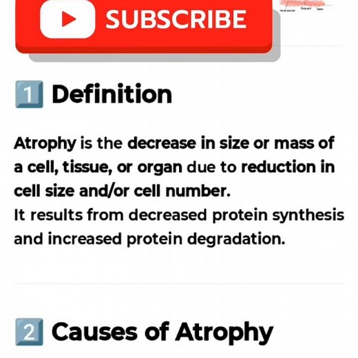 Atrophy Pathology Notes | Simplified for Nursing, MBBS & Competitive Exams