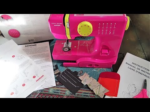Janome New Home "Derby Line" Sewing Machine Set Up, Review & First Stitches!