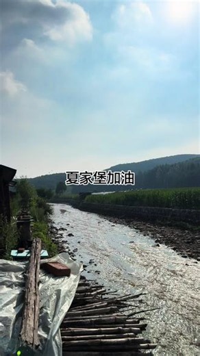 一场大暴雨，咱们夏家堡受灾真的挺严重的。地里好多庄稼都被大水冲没了，路上几座桥也冲坏了，山上往下排水的地方也多处损毁。天灾是无情的，但是人有情。夏家堡的家人们加油！#夏家堡 #清原
