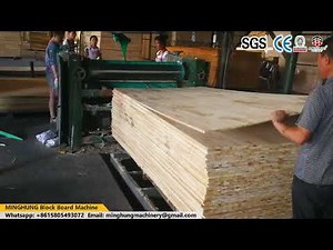 Block board production process