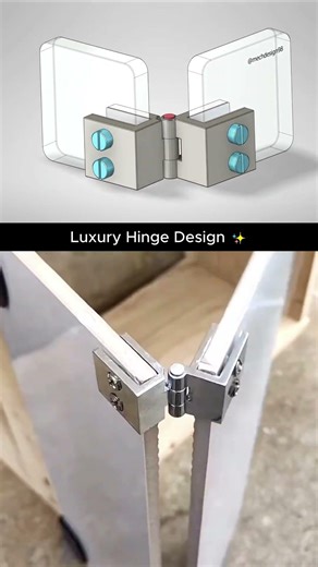 Luxury Hinge Design for Modern Enclosures ✨ #engineering #mechanism #hinges