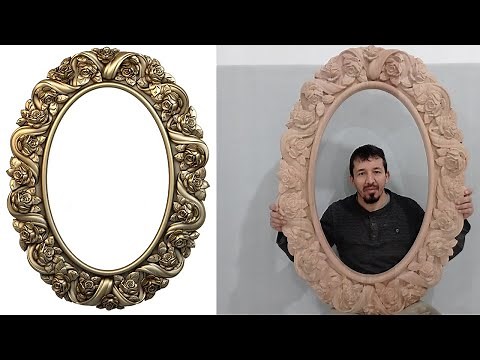 Making a big round frame using Artcam and CNC Machine