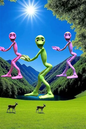 Alien dance|Funny Alien |Dame TuCosita |Funny alien dance|Green aliendance | Dance song #song #funny