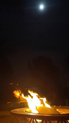 17 reactions | Last night's full moon and fire. | Jim French | Facebook