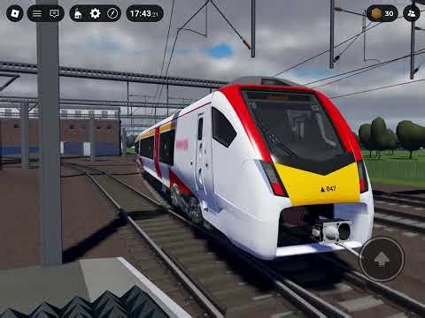 Class 745 train departing in leaton