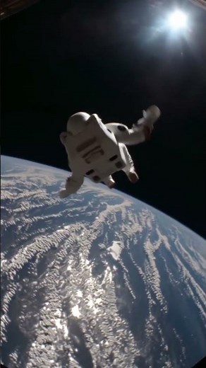 A group of astronauts are floating towards the #spacestation #spaceexploration