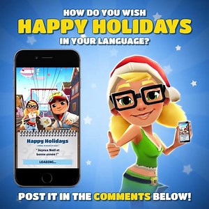 29K views · 40 shares | How do you wish Happy Holidays in your language?  Let us know in the comments! ✌ | Kiloo Games | Facebook