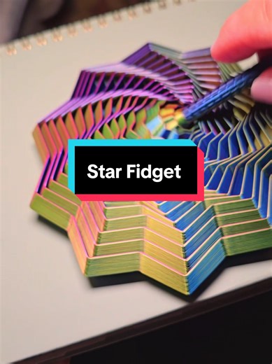 These Star fidgets are wildly satisfying. The sound is fantastic and entertaining and great if you love ASMR. Excellent fidget for all ages over 4 yrs old. #fidget #asmr #satisfying