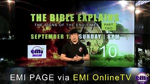 920 reactions · 302 shares | THE SIGNS OF THE END TIMES - PART 2 With Bishop Emi Domingo September 12 | Sunday | 8PM EMI OnlineTV Kindly SHARE this grace-filled and life-changing INVITE. | Emmanuel Ministry Institute | Facebook