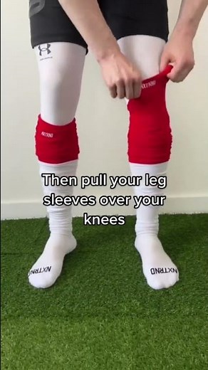 2 Tone Football Leg Sleeve Tutorial #shorts