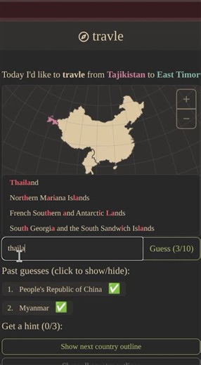 Daily Travle #27: Southeast Asia tour #travle #geography #speedrun #savethemappingcommunity