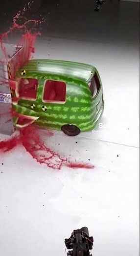 Watermelon Car CRASH TEST is TOTAL CARNAGE! 🍉💥 #viral