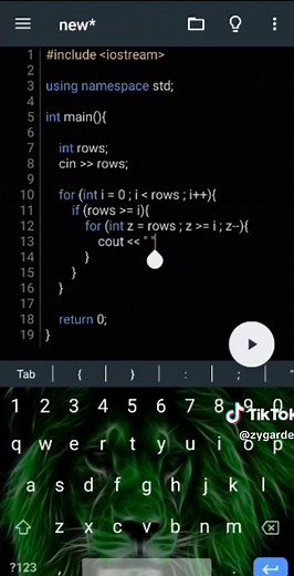 How to make a pyramid in C #coding #C C #programming #begginercoder