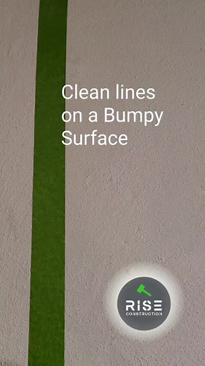 How to get clean lines on a bumpy surface #painting #painter #Howto #constructiontips | Go Build Stuff