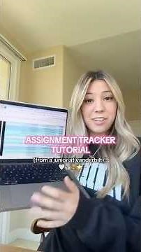 ASSIGNMENT TRACKER TUTORIAL 🧸🎧