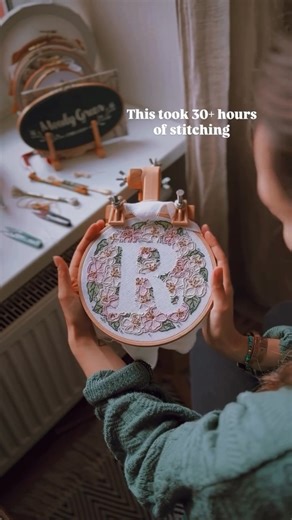 30 hours of embroidery later… the beauty of handmade is in the time and care you don’t see moodygreen.etsy.com this embroidery is pure perfection 👏 | Etsy