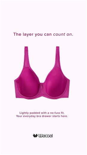Soft, smooth, and made to disappear under everything. Designed for daily comfort, the Basic Beauty Spacer Bra is the one you'll wear on repeat. | Wacoal