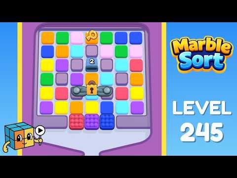 Marble Sort Level 245 Walkthrough Solution