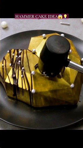 Viral SMASHING Hammer Cake Hack 🤯⚒️🍰 Tiktok #hooplarecipes #shorts #tiktok