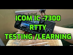 Icom IC7300 RTTY testing -Learning using only the radio