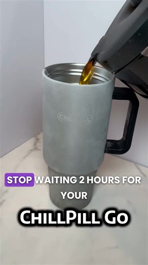Hot coffee? Not for long 😎❄️ #InstantChiller https://linktr.ee/chillpillchiller
