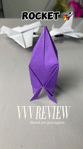 Rocket 🚀 origami👍 #vinhhi #vinhhiorigami #diy #origami