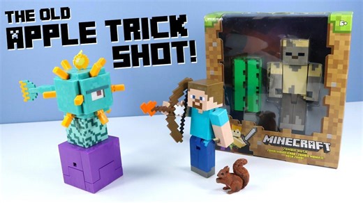 Minecraft Survival Mode Guardian Husk Steve With Bow Action Figures Mattel