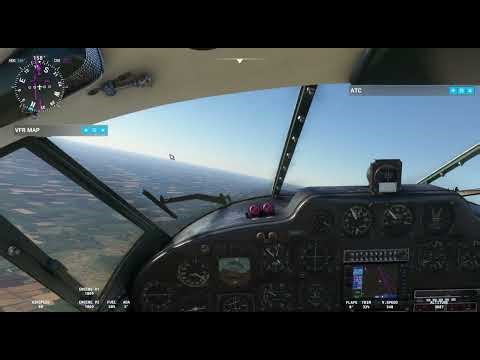 Beech 18 full flight Dubuque to Clinton IA