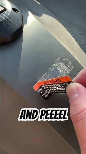EASY way to REMOVE FACTORY STICKERS on motorcycle #moto #tipsandtricks