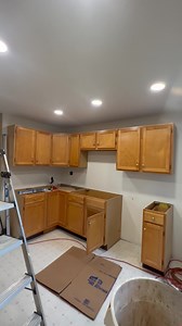 25K views · 608 reactions | Hanging cabinets in the kitchenette we’re putting together for my parents  This entertained him for a LONG time | Story of This Life | Facebook