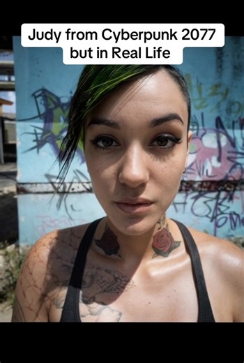 I recreated Judy from Cyberpunk 2077 as a real human using AI. Instead of relying on in-game mods, I used AI realism to transform her face, skin, and details into a lifelike version — then brought her to life using video AI animation for realistic motion and emotion. This is what Cyberpunk characters would look like if they existed in the real world. Want to learn how to turn game characters into real life using AI? Join my community — link in bio — for AI realism tutorials, workflows, and tools