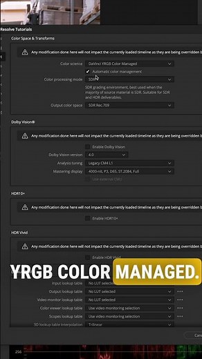 Ultimate DaVinci Resolve Color Management Setup Guide