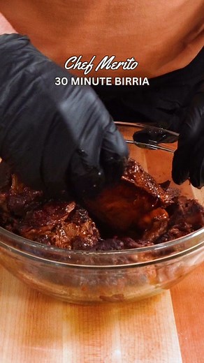 How To Make BIRRIA in under 30 minutes 🍖⏲️ using Chef Merito Garlic Salt and Adobo para Birria 😋