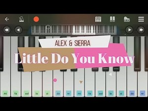 Little Do you know- Easy Piano tutorial
