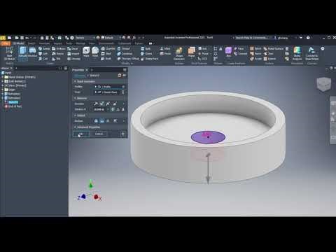 Inventor Circular Pattern: Instructed Practice