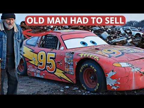 THIS IS NOT A TOY — A LIFE-SIZE LIGHTNING McQUEEN FOUND IN A JUNKYARD