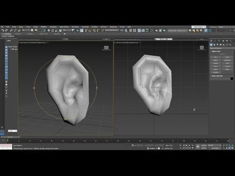 3Ds Max 기초_ 캐릭터 얼굴 모델링5 (귀모델링)