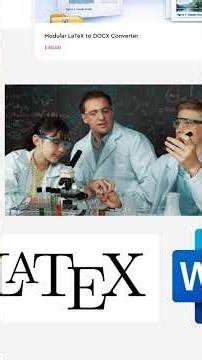 Конвертация LaTeX документ в Word