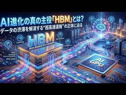 AI進化の真の主役「HBM」とは？データの渋滞を解消する“超高速道路”の正体に迫る