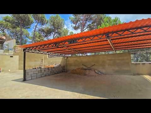 How We Built a Massive Car Shelter From Scrap Metal [Full Build]