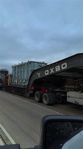 Massive Power Transformer on Route to Meta AI Data Center