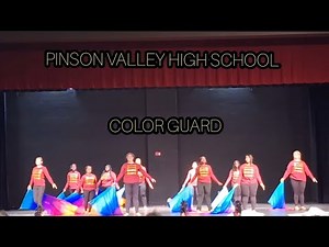 Pinson Valley High School Color Guard Performance 2025