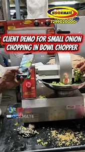 Client demo for Table Top Bowl chopper|small onion chopping machine | Vegetable Bowl Chopper | Commercial Onion Chopper machine| Mini Food Chopper Machine | Compact Bowl Chopper | Kookmate
