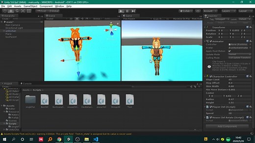 【unity】鼠标控制人物上下左右旋转