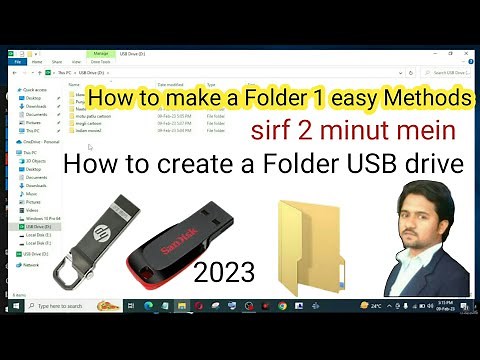 How To Create Folder in USB Drive | how to make a Folder 1 easy Methods | 2025